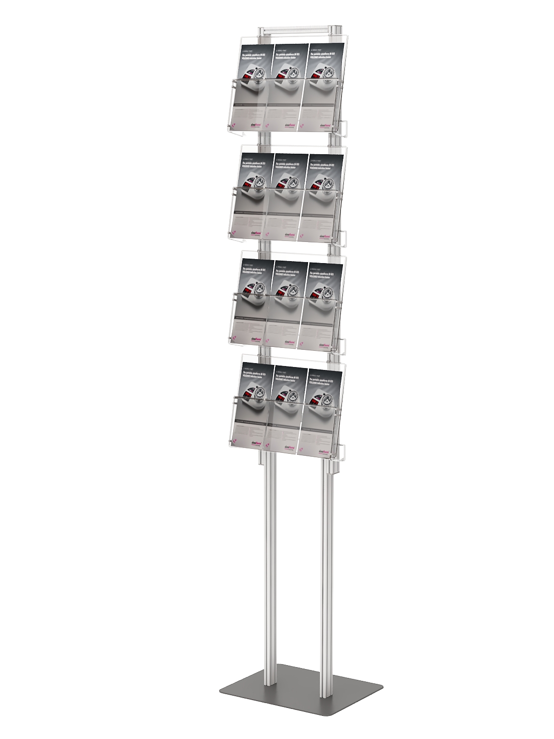 Składany prezenter ulotek A4 A5 i DL z 4 kieszeniami