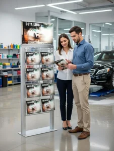 Duży stojak na ulotki A4 A5 i DL