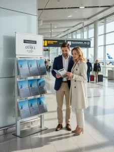 Dwustronny stojak na ulotki