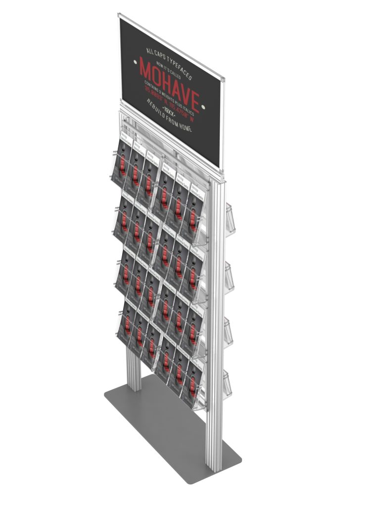 Dwustronny stojak na ulotki