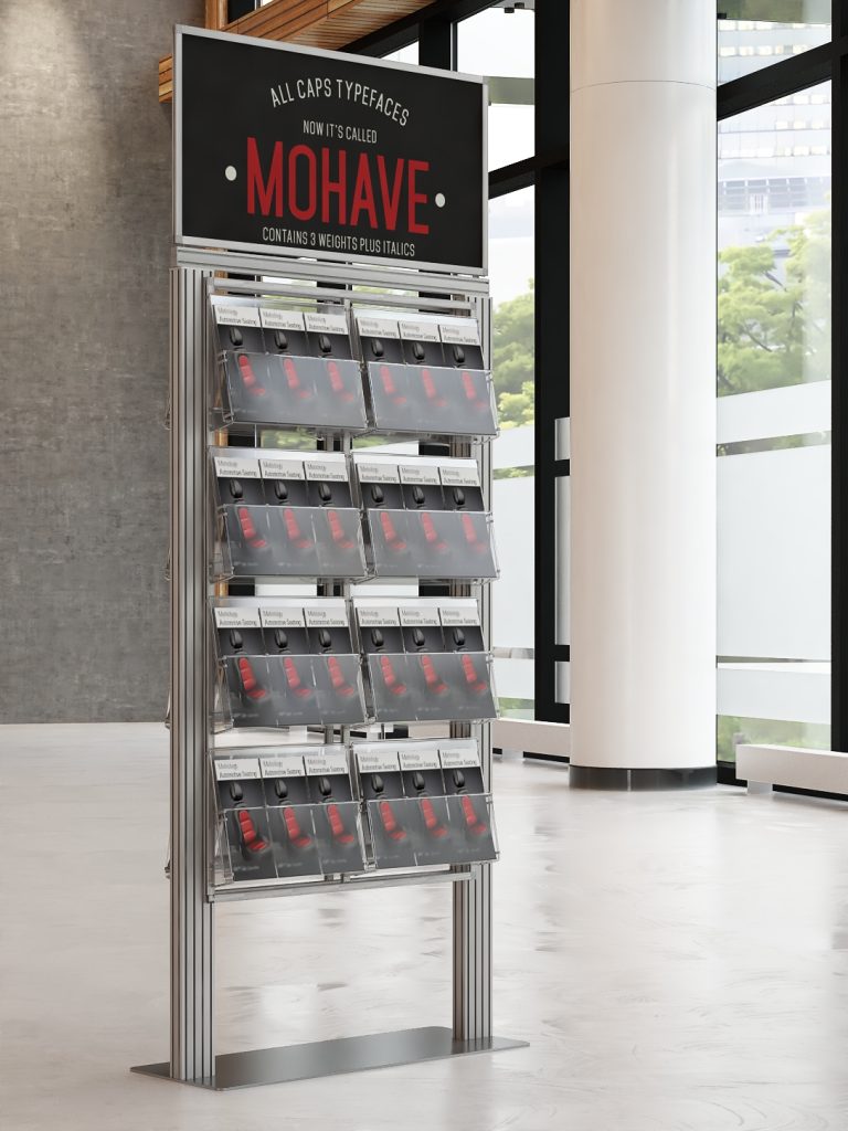 Dwustronny stojak na ulotki