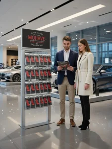 Dwustronny stojak na ulotki