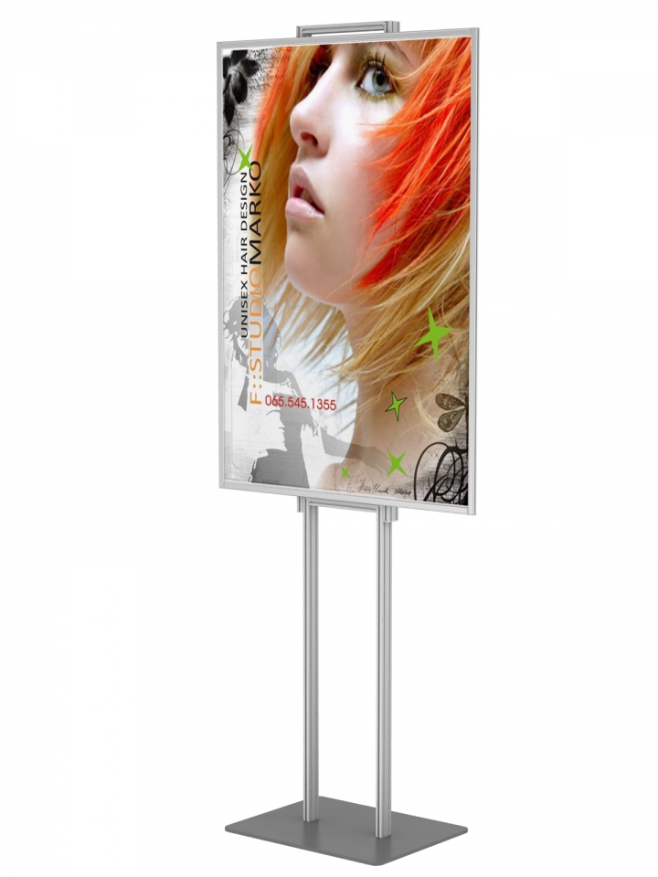 Prezenter plakatu B1 1000x707mm na nodze składany