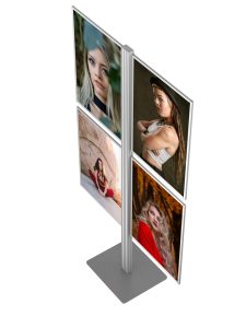 Prezenter 4 plakatów B2 500x707mm na nodze