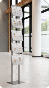 Stojak na ulotki A4 A5 i DL 5 kieszeni na ulotki