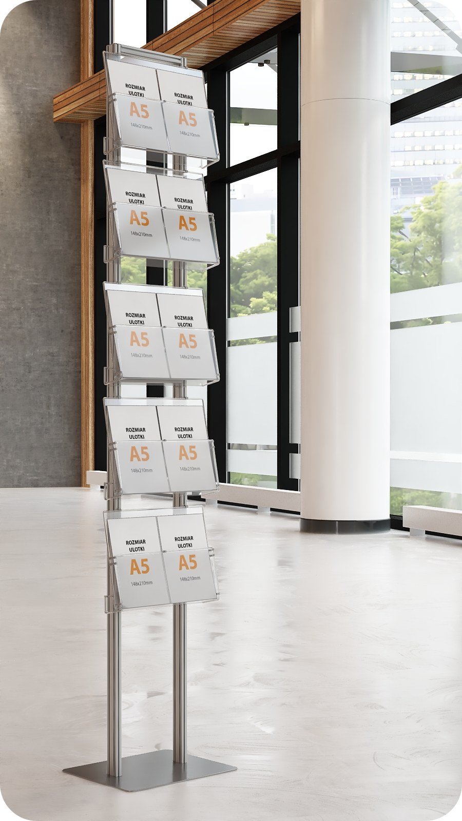 Stojak na ulotki A4 A5 i DL