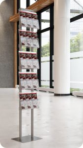 Stojak na ulotki A4 A5 i DL 5 kieszeni na ulotki