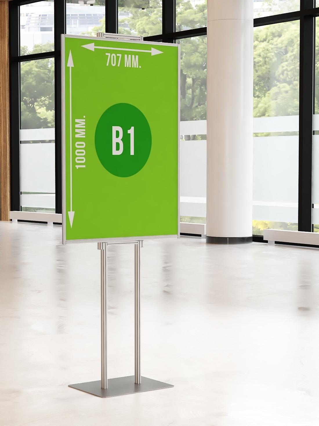 Składany stojak ekspozytor prezenter na plakat B1 707x1000mm