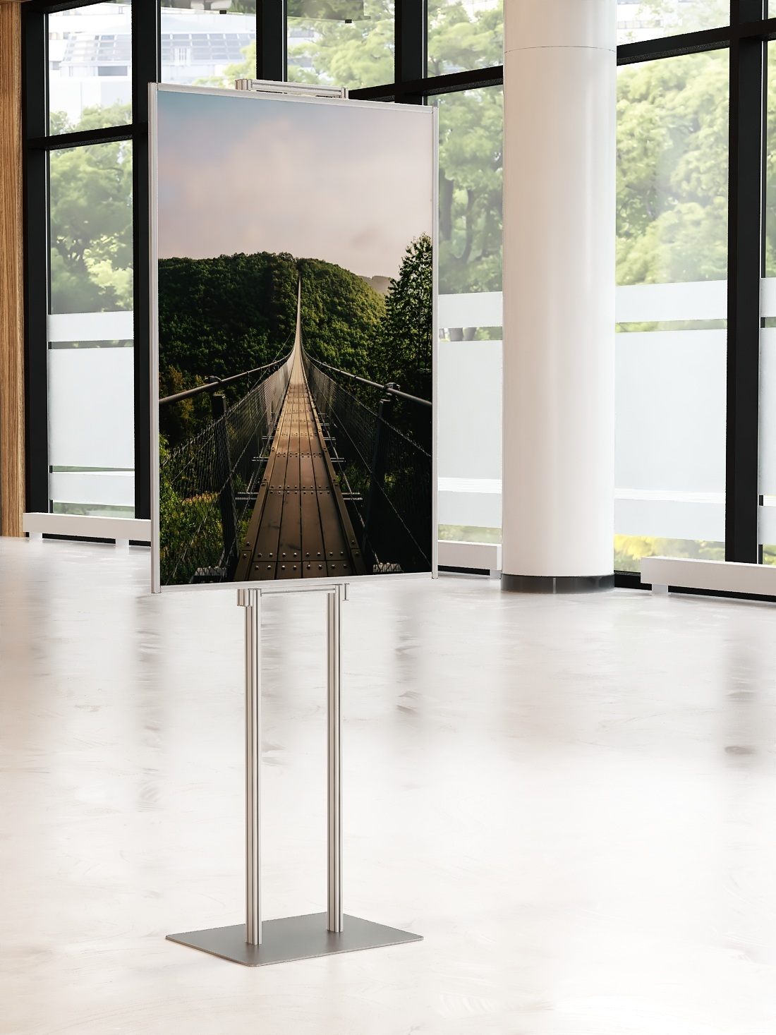 Składany stojak ekspozytor prezenter na plakat B1 707x1000mm