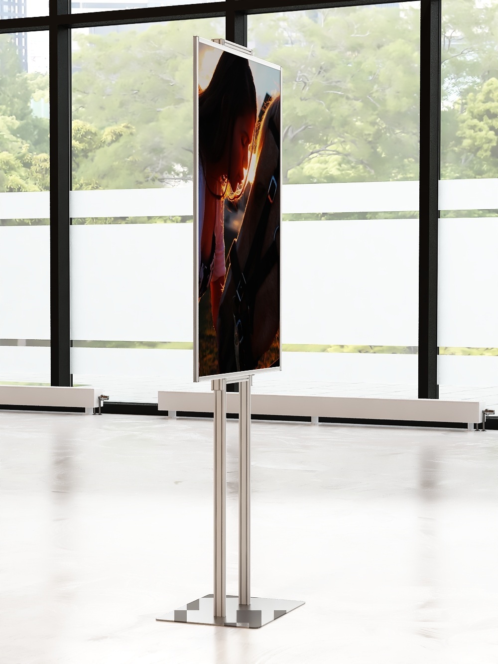 Składany stojak ekspozytor prezenter na plakat B1 707x1000mm