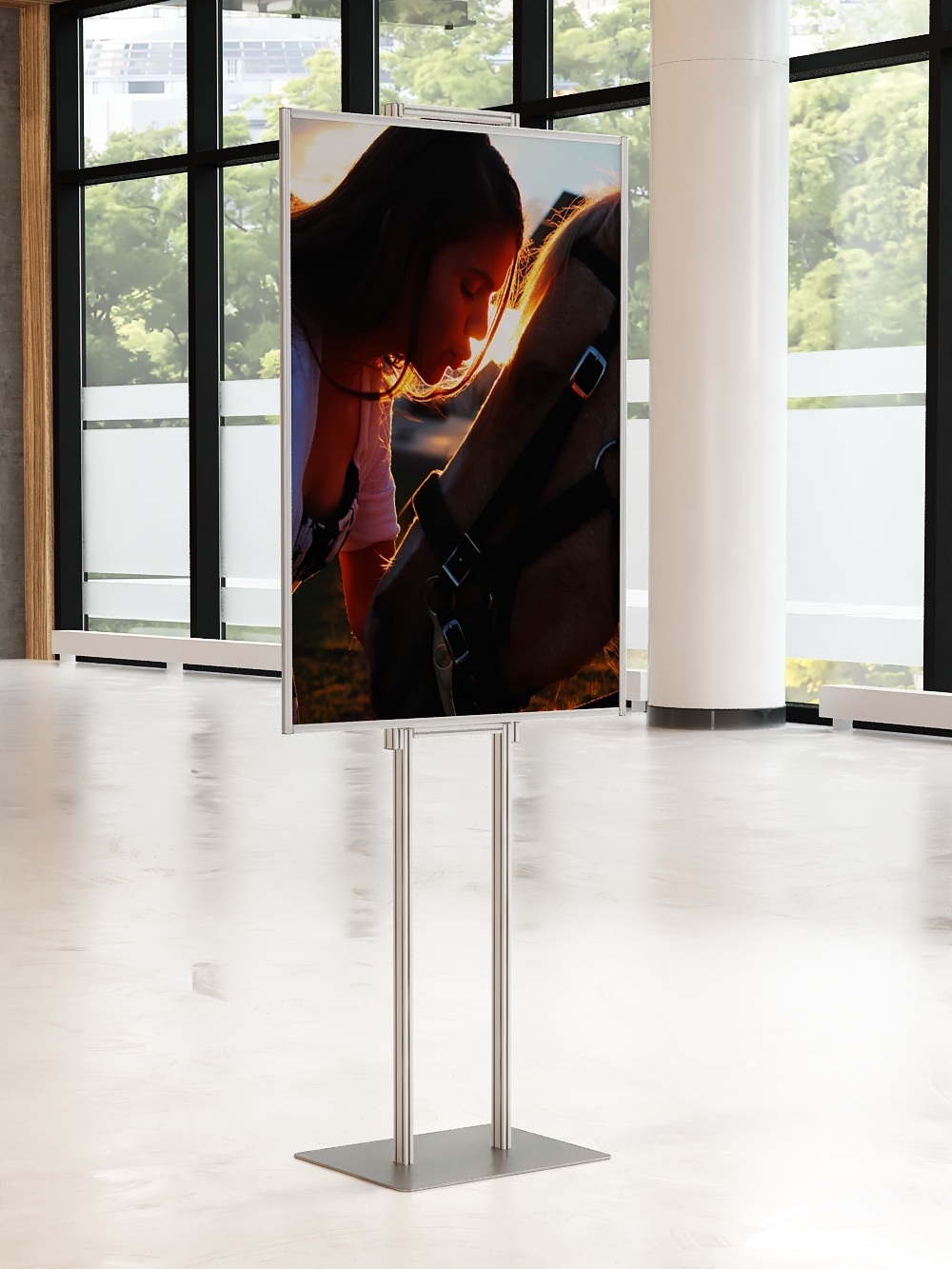 Składany stojak ekspozytor prezenter na plakat B1 707x1000mm