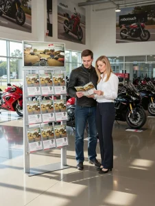 Duży ekspozytor na ulotki