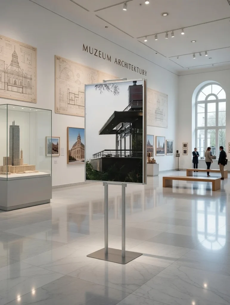 Dwustronny stojak na plakat