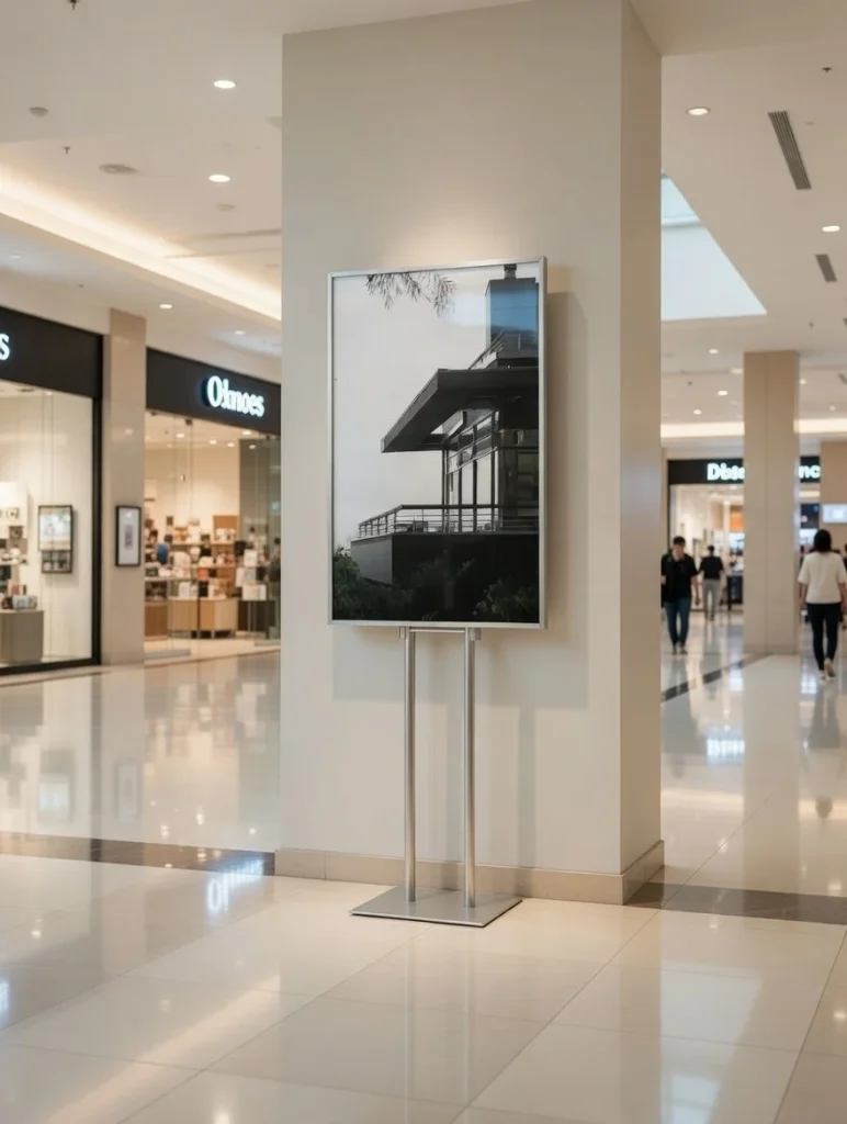 Dwustronny stojak na plakat