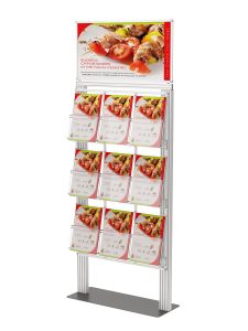 Duży prezenter 9 kieszeni na ulotki A4 210x297mm