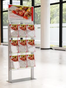 Duży prezenter 9 kieszeni na ulotki A4 210x297mm