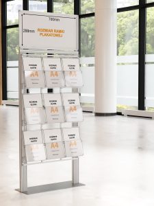 Duży prezenter 9 kieszeni na ulotki A4 210x297mm