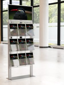 Duży prezenter 9 kieszeni na ulotki A4 210x297mm