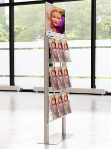 Duży prezenter 9 kieszeni na ulotki A4 210x297mm