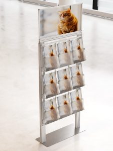 Duży prezenter 9 kieszeni na ulotki A4 210x297mm