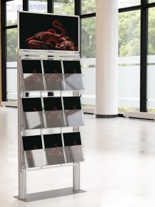 Duży prezenter 9 kieszeni na ulotki A4 210x297mm