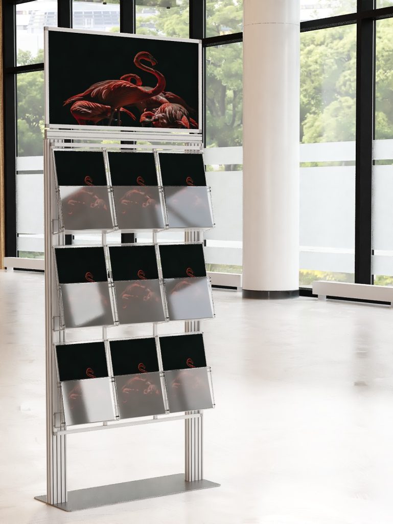 Duży prezenter 9 kieszeni na ulotki A4 210x297mm