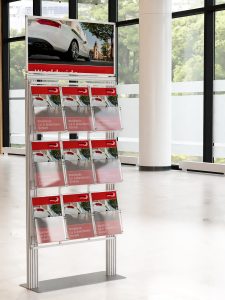 Duży prezenter 9 kieszeni na ulotki A4 210x297mm