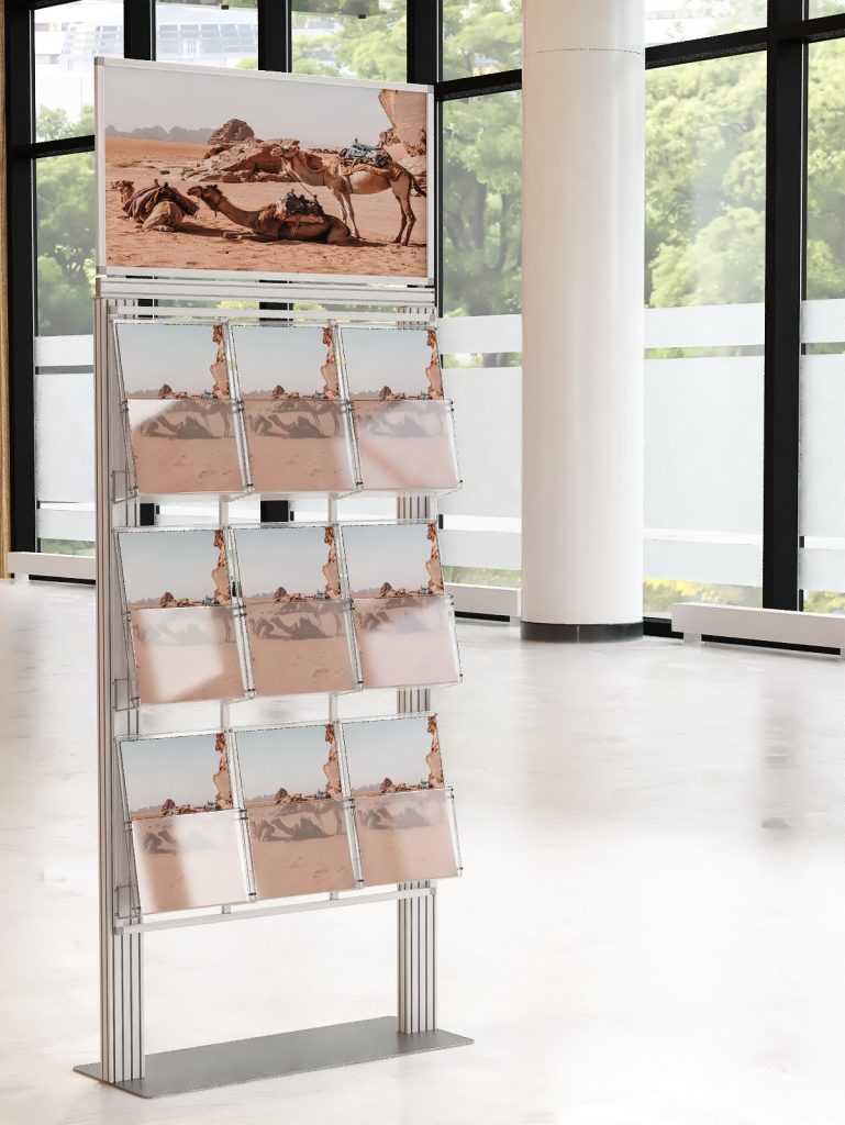 Duży prezenter 9 kieszeni na ulotki A4 210x297mm