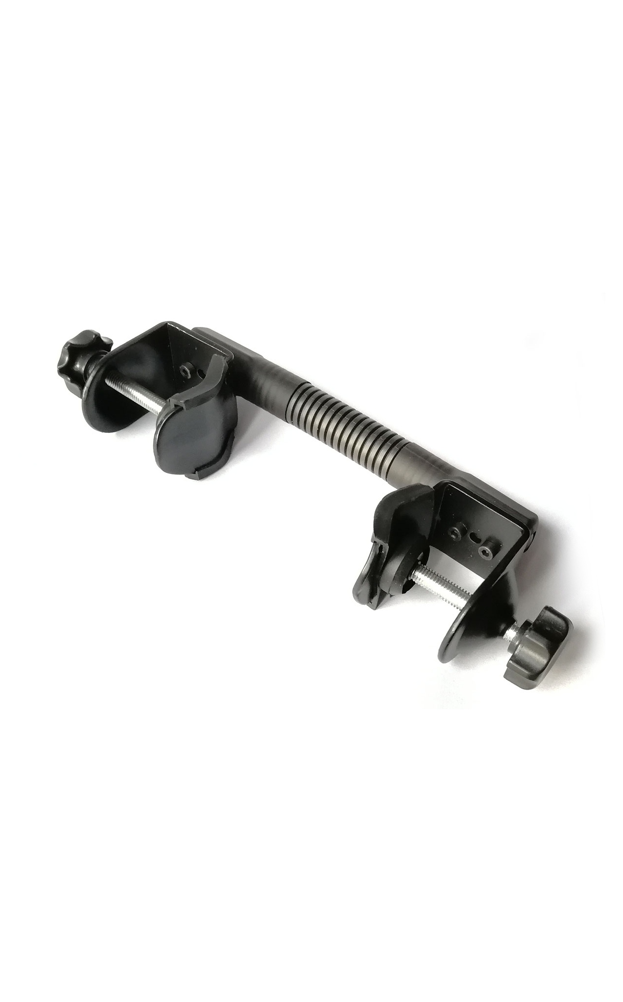 Uchwyt przemysłowy z dwoma imadłami do rurki lub blatu