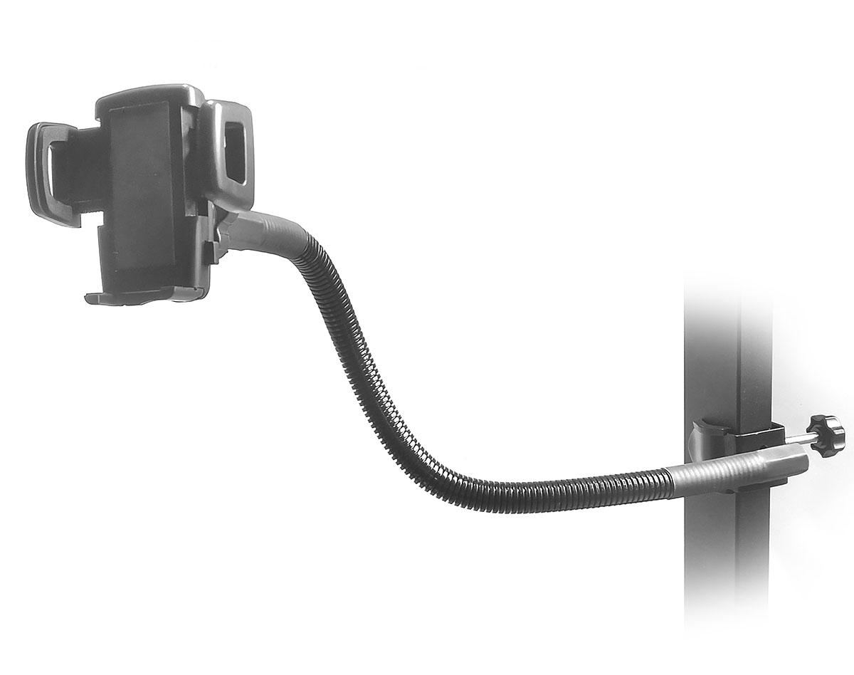 Uniwersalny giętki uchwyt mocowany imadłem do blatu