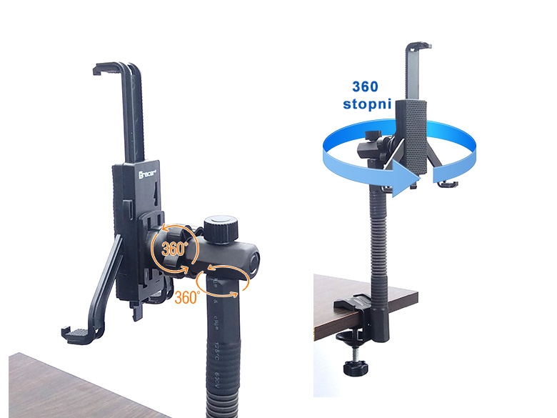 Uchwyt 2x360 na tablet