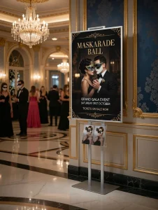 Składany stojak na plakat