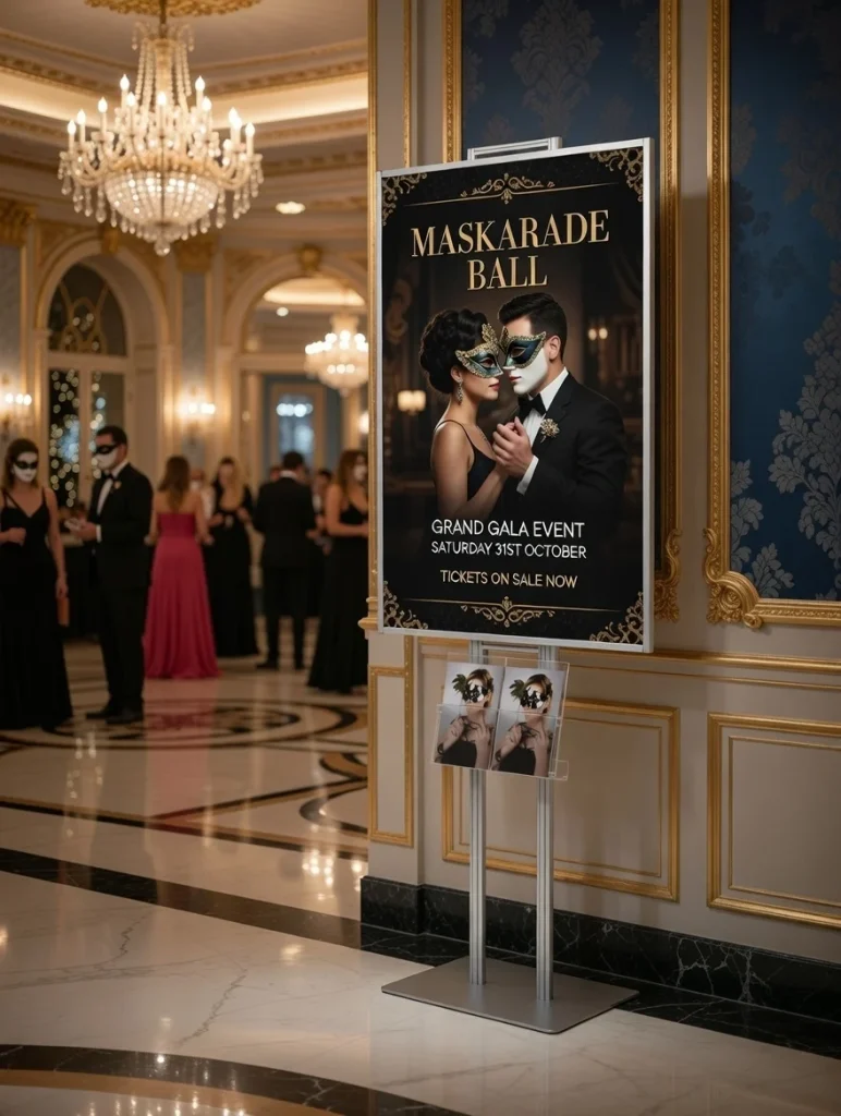 Składany stojak na plakat