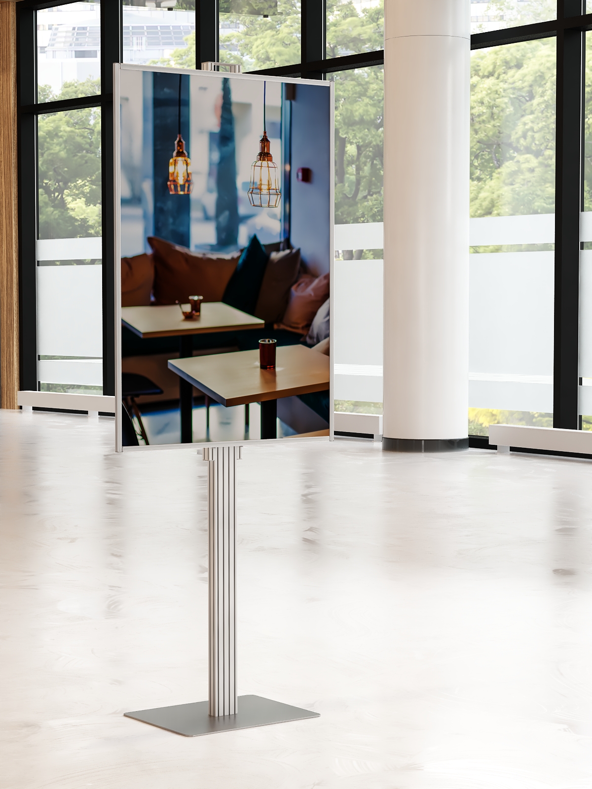 Składany stojak ekspozytor prezenter na plakat B1 707x1000mm