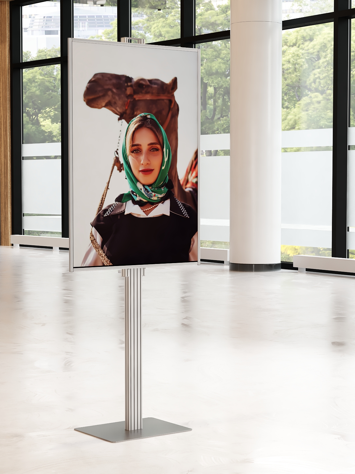 Składany stojak ekspozytor prezenter na plakat B1 707x1000mm