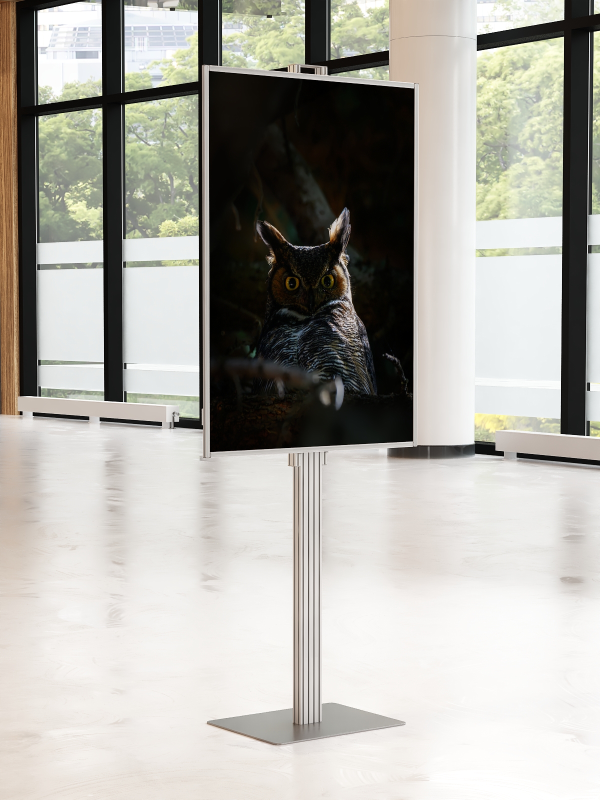 Składany stojak ekspozytor prezenter na plakat B1 707x1000mm