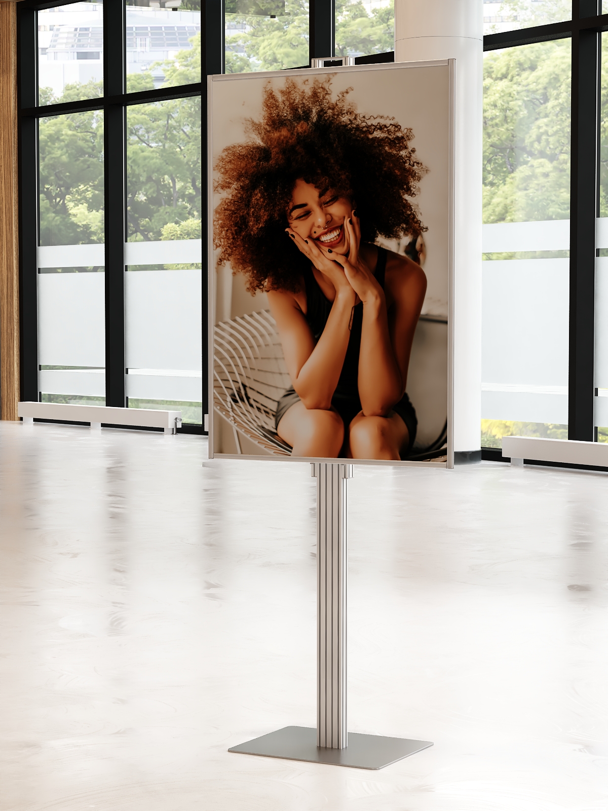 Składany stojak ekspozytor prezenter na plakat B1 707x1000mm