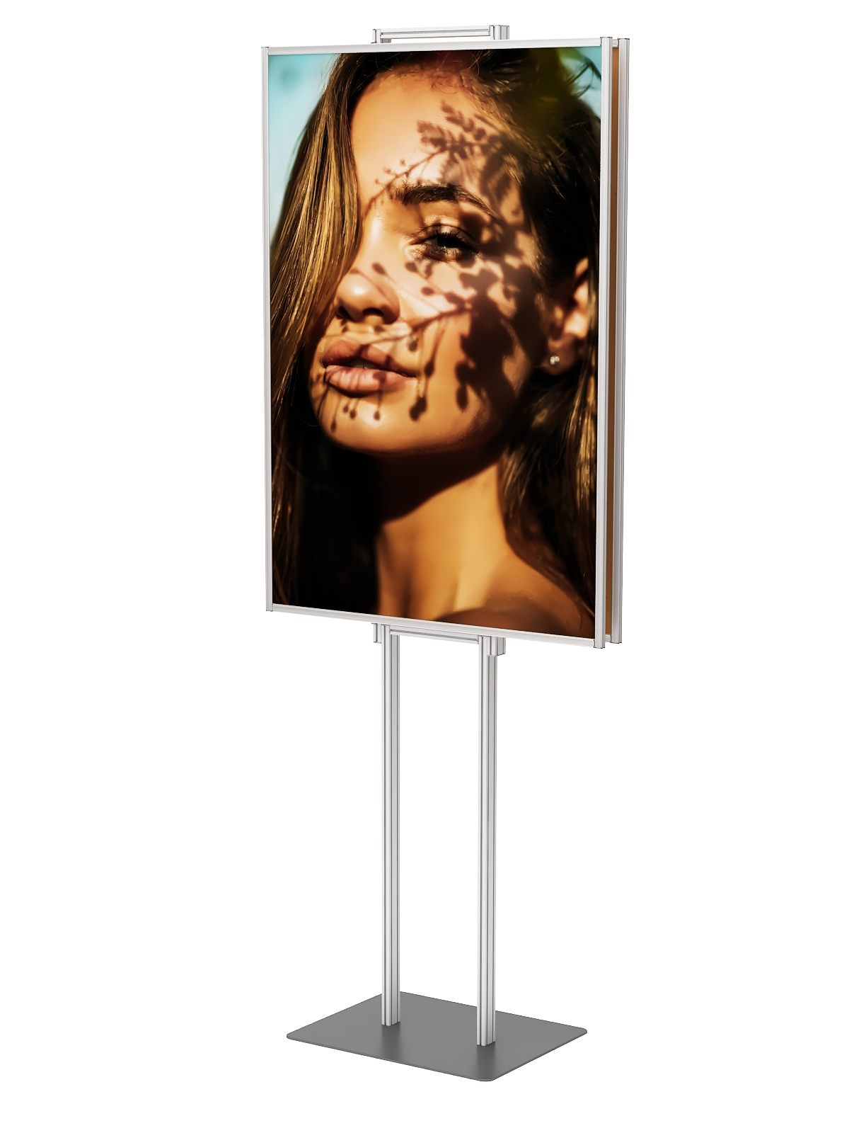 Dwustronny składany stojak ekspozytor na plakat 2 x B1 707x1000mm