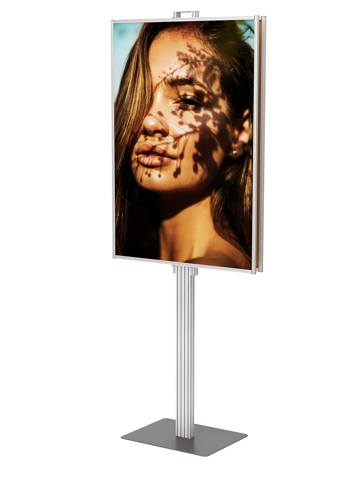 Dwustronny składany stojak ekspozytor na plakat 2 x B1 707x1000mm