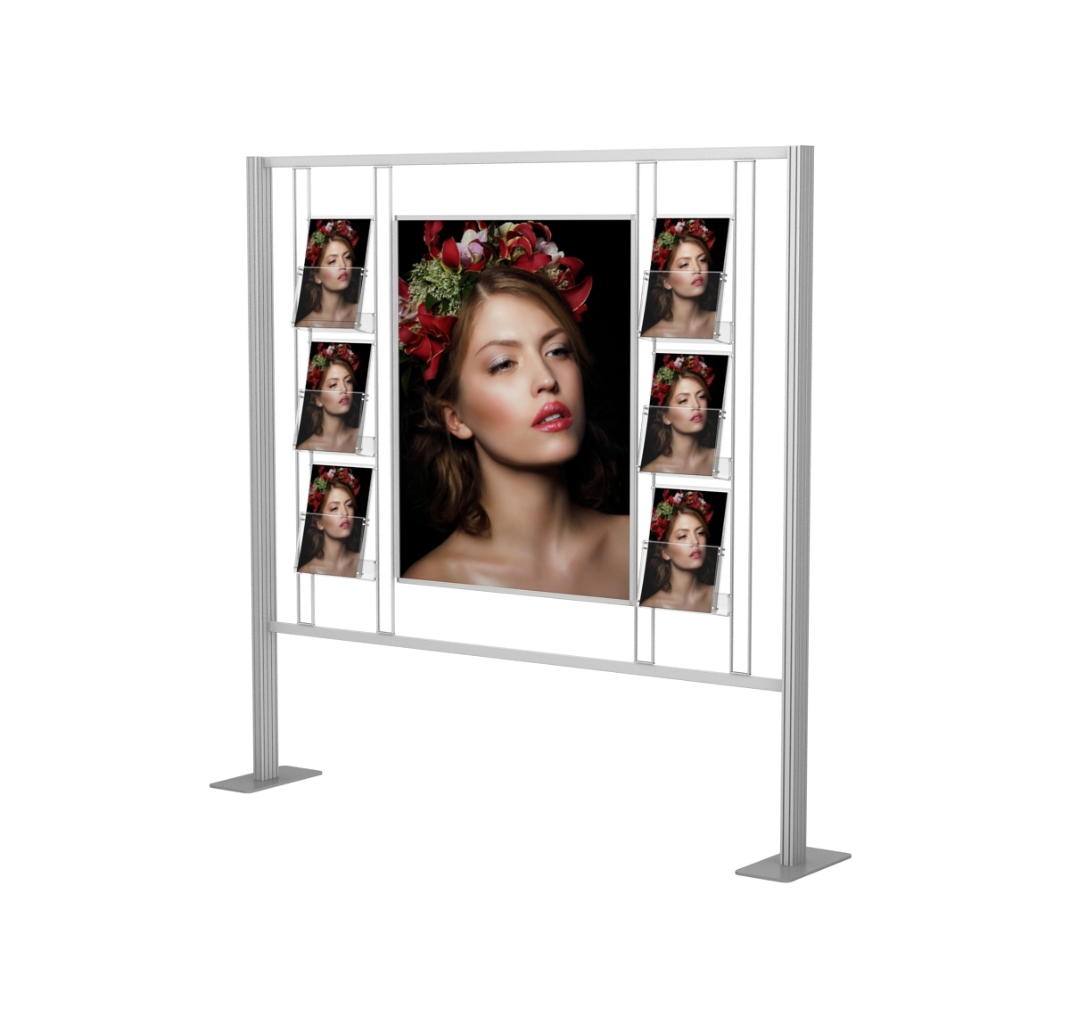 stojak na ulotki z plakatem B1