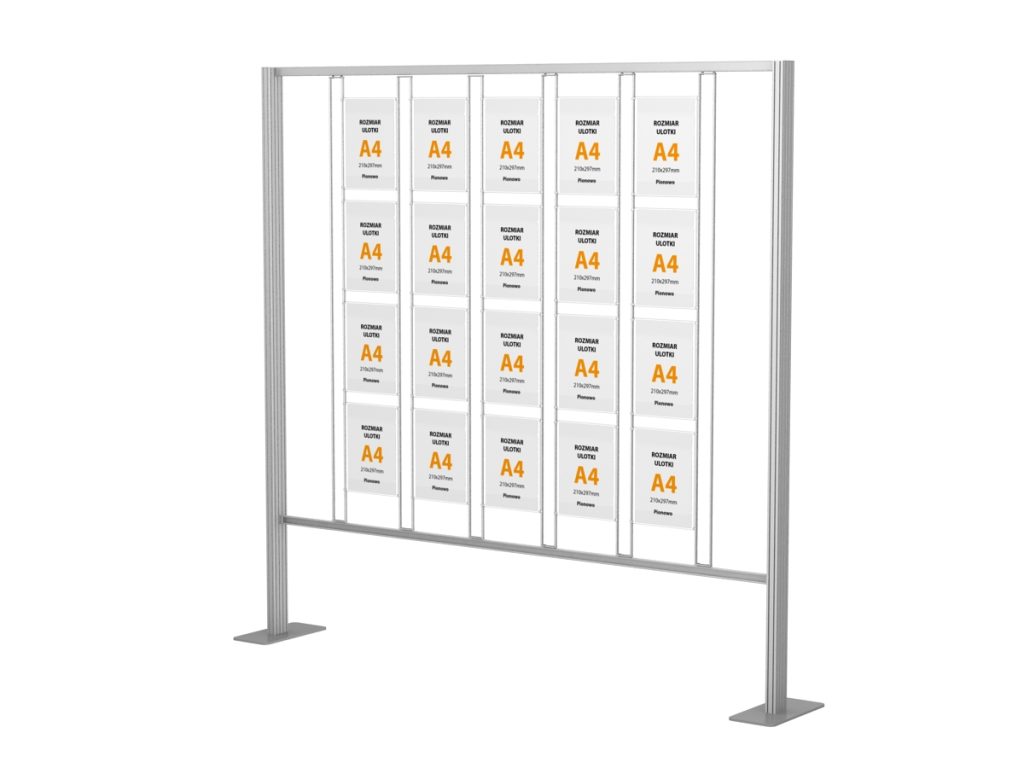 Prezenter ulotek 20 tabliczek A4
