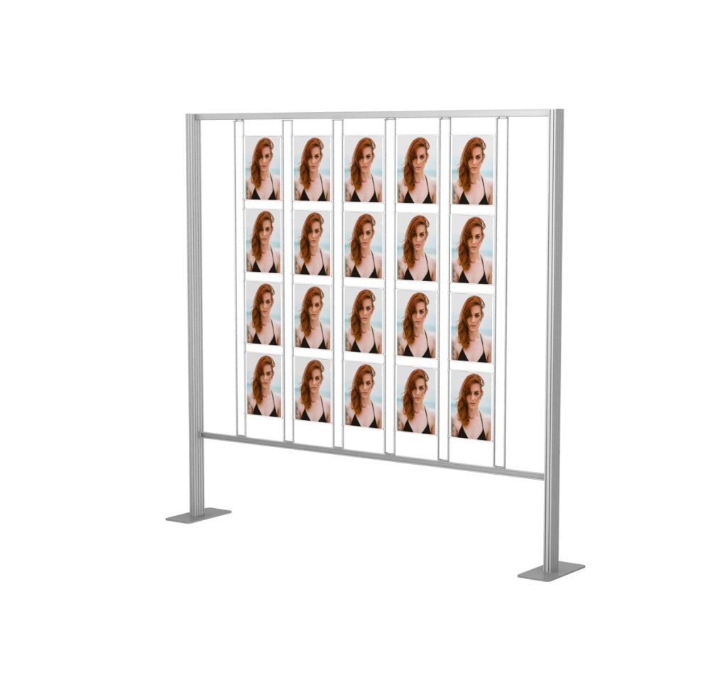 ścianka prezentacyjna 20 tabliczek A4 na ramce