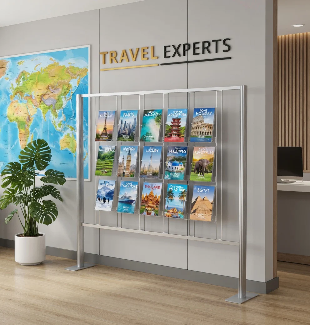 Ścianka prezentacyjna prezenter 15 KIESZENI A4 Art.0201