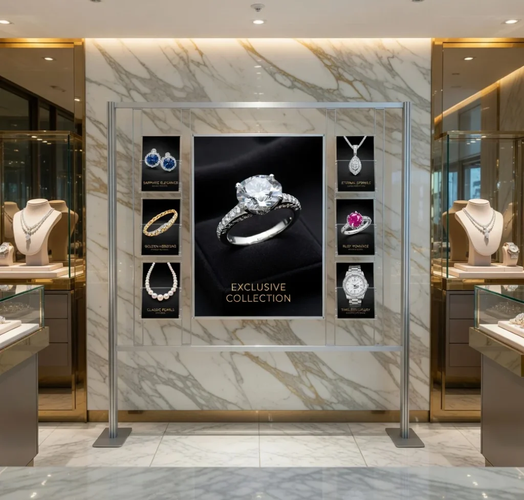 prezenter na plakat B1 i ulotki A4