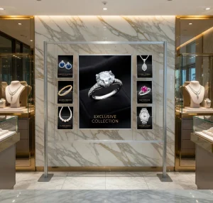 prezenter na plakat B1 i ulotki A4