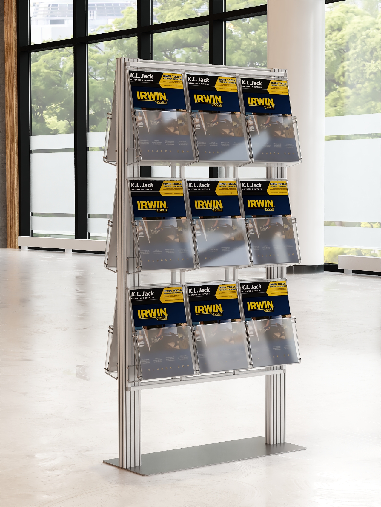 Duży stojak na ulotki