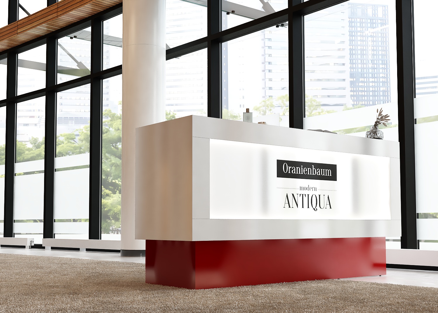 Lada recepcyjna nowoczesna