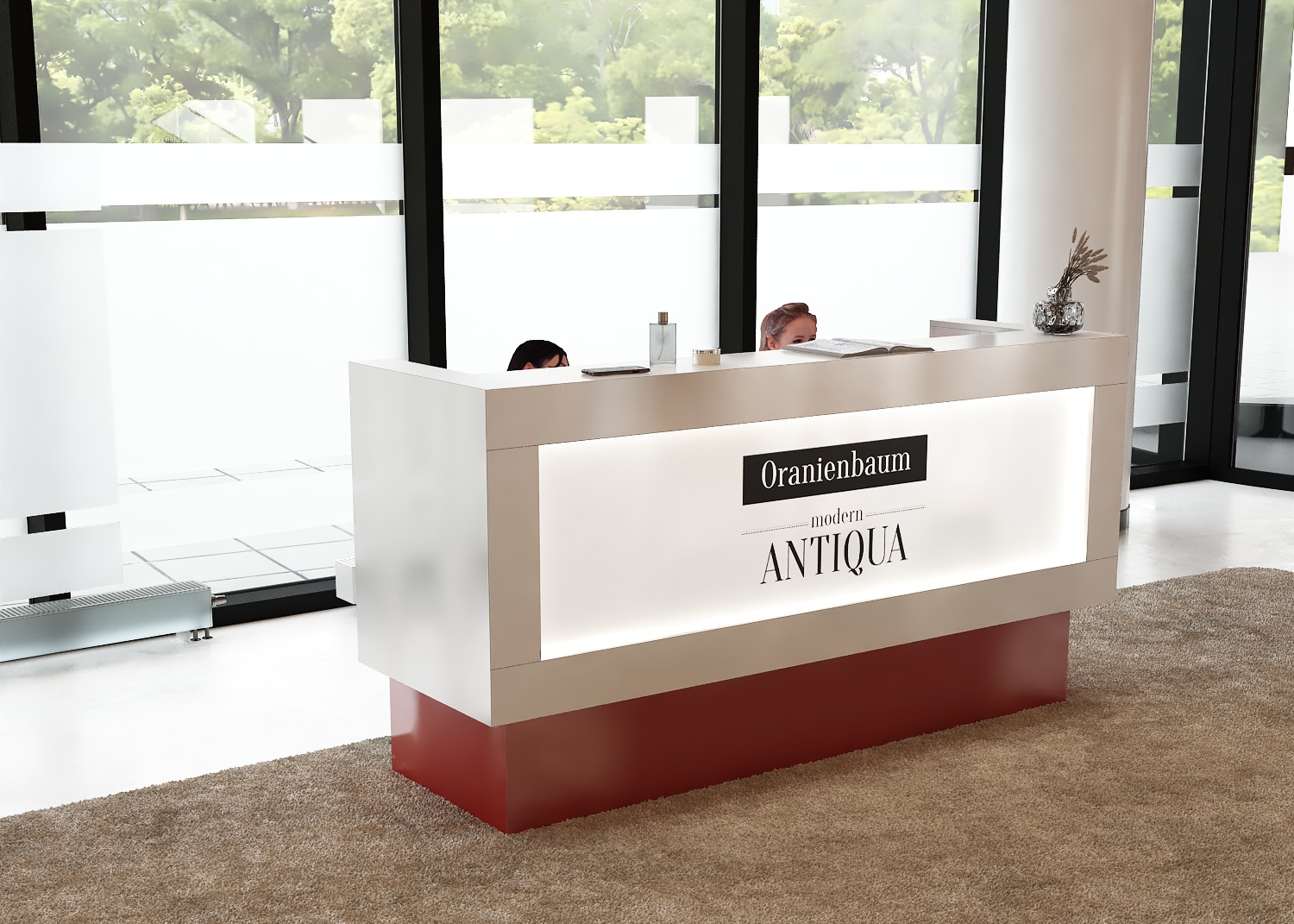 Lada recepcyjna nowoczesna