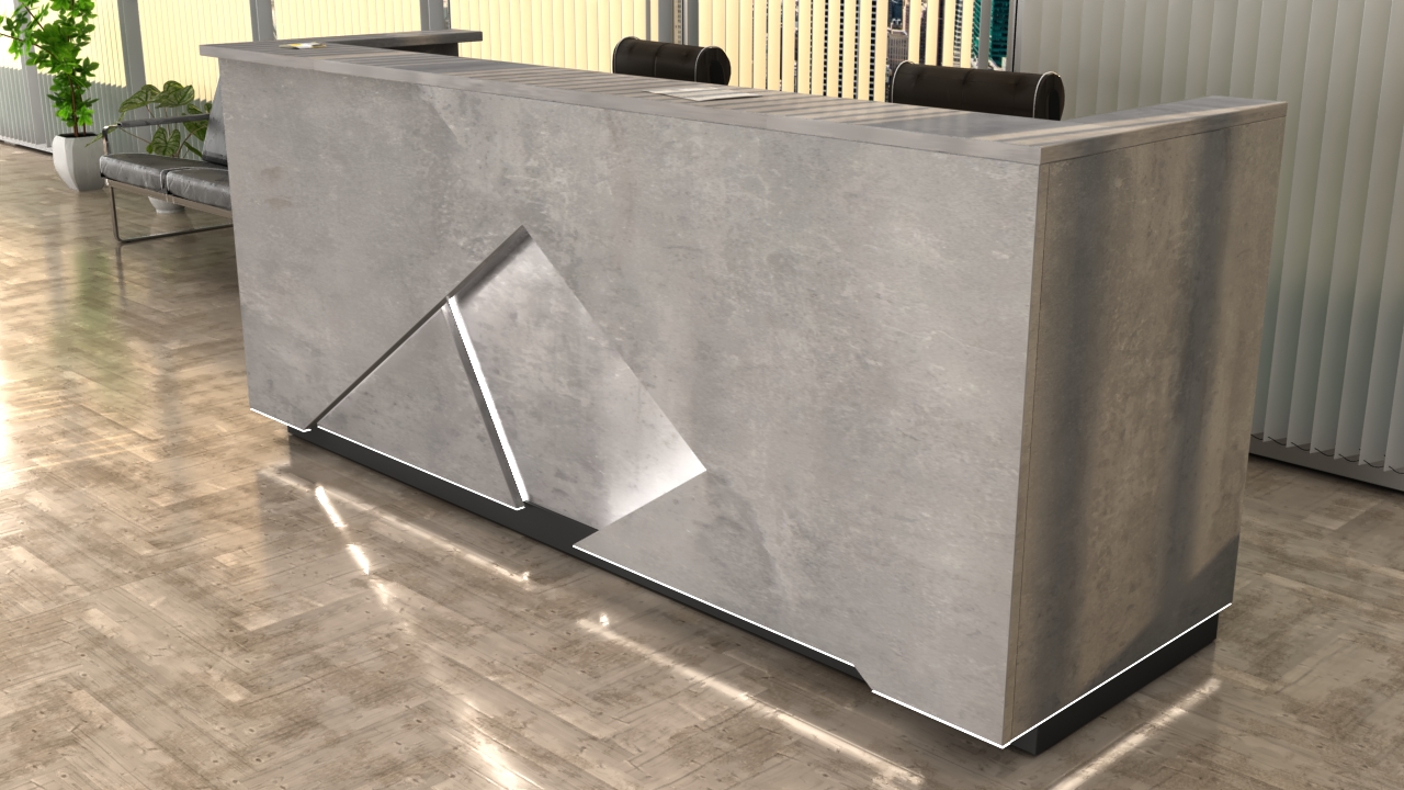 Nowoczesna lada recepcyjna