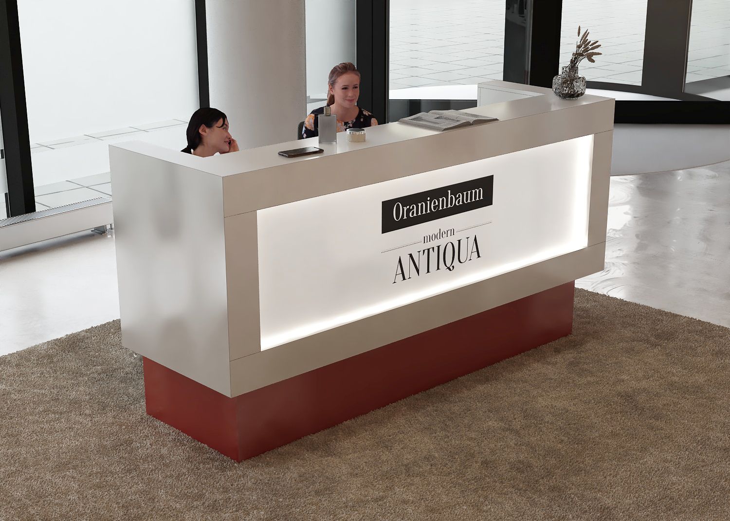 Lada recepcyjna nowoczesna